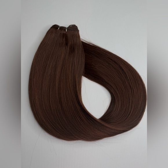 30 In long straight Weave Hair extensions in Brown - Human hair look alike
